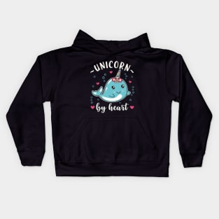 Narwhal Unicorn by Heart Kids Hoodie